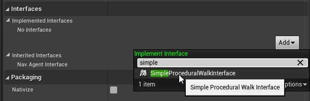 Add interface